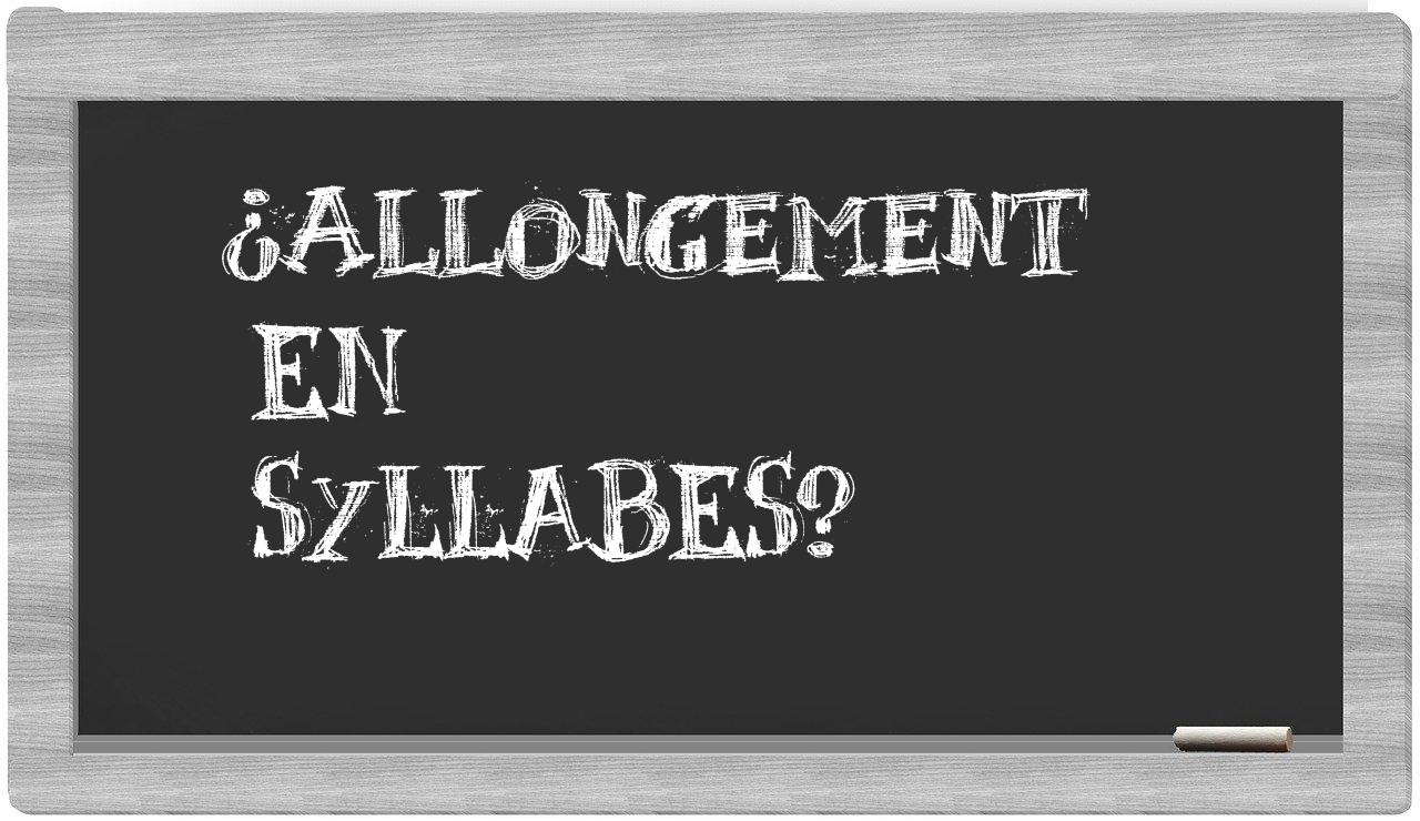 allongement in syllables