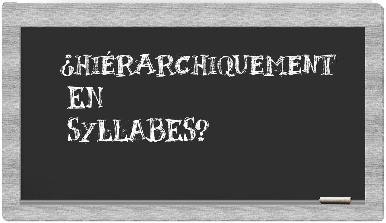 ¿hiérarchiquement en sílabas?