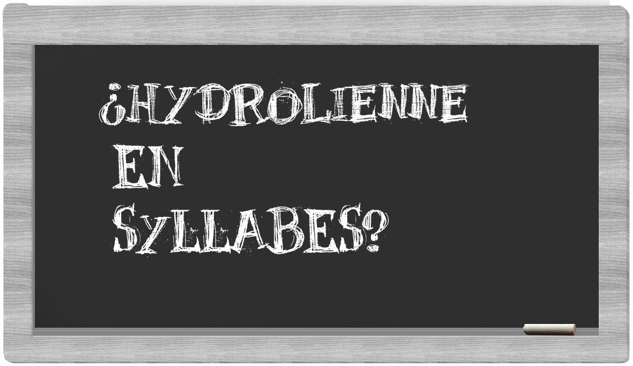 hydrolienne in syllables