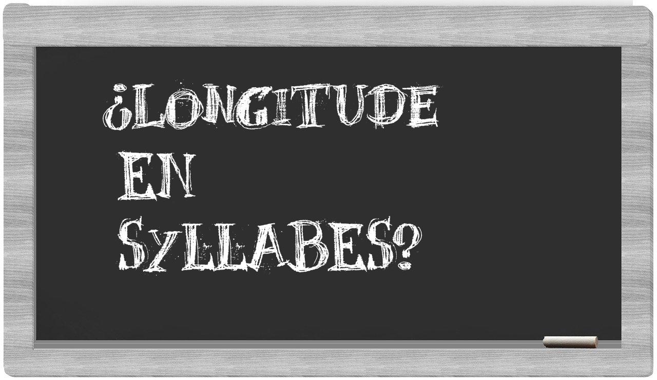 ¿longitude en sílabas?