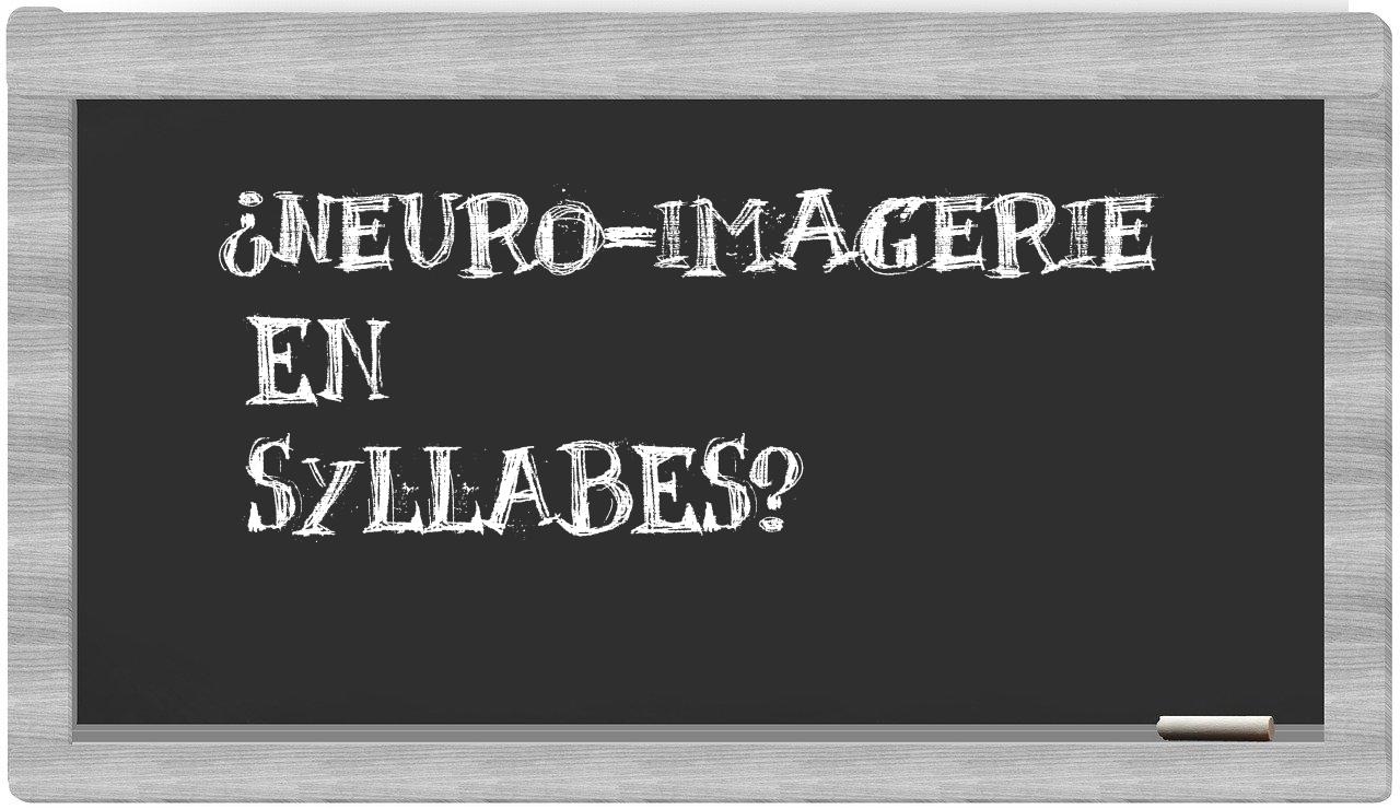 ¿neuro-imagerie en sílabas?